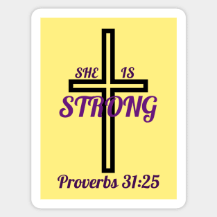 She Is Strong Sticker